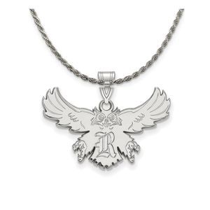 Sterling Silver Rice U. Large Pendant Necklace - 24 Inch